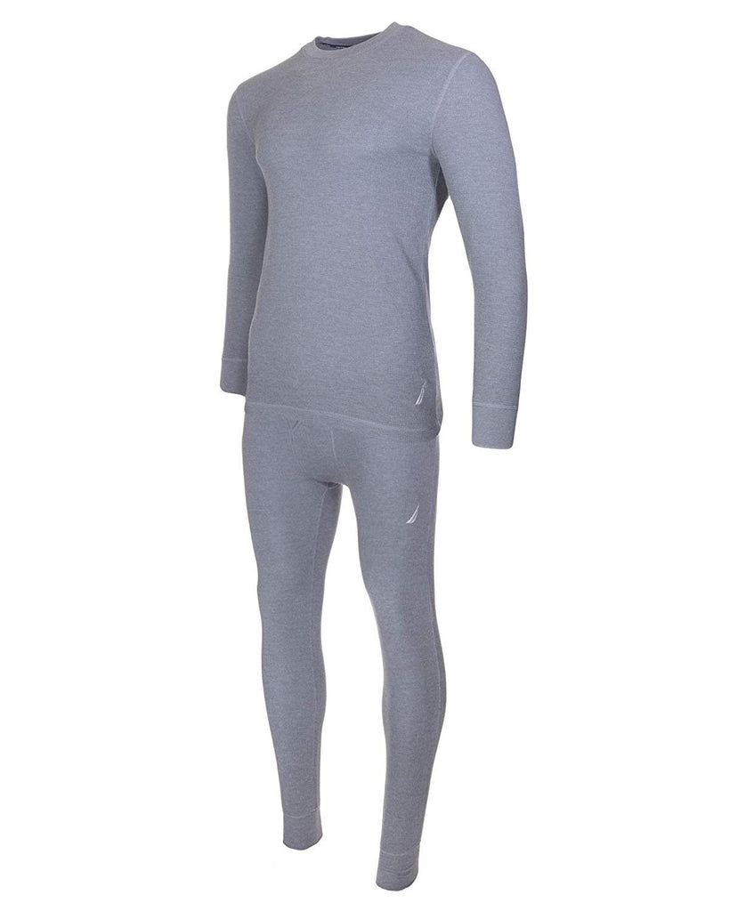 Nautica Mens Thermal Sleep Set - Pockets Super Soft Jersey Spandex/Polyester Blend Pajamas