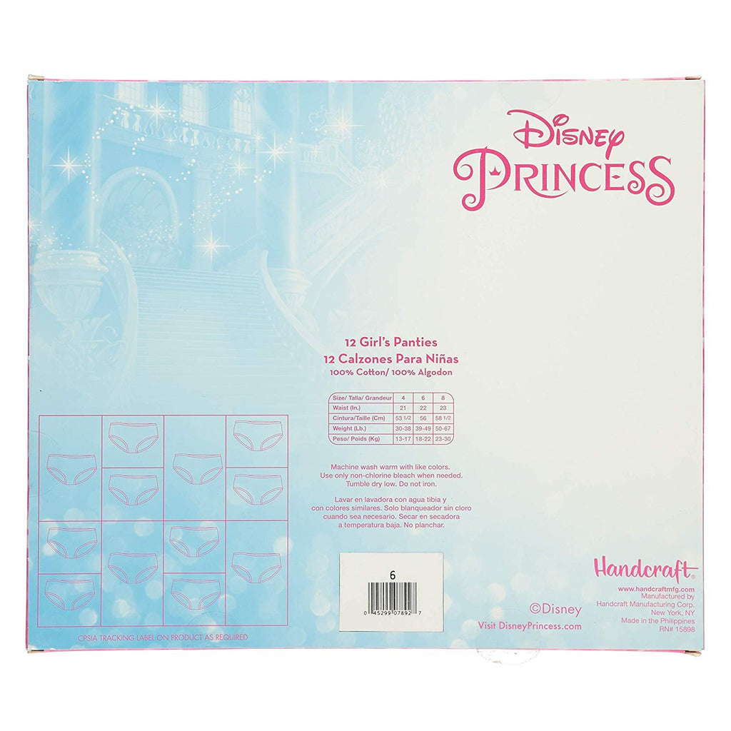 Disney Girls' Princess 12 Days Un-Boxing' Panty Giftbox