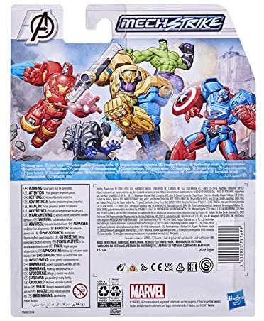 Avengers Hasbro Marvel Mech Strike 6-inch Scale Action Figure Toy Hulk with Compatible Mech Battle Accessory, for Kids Ages 4 and Up