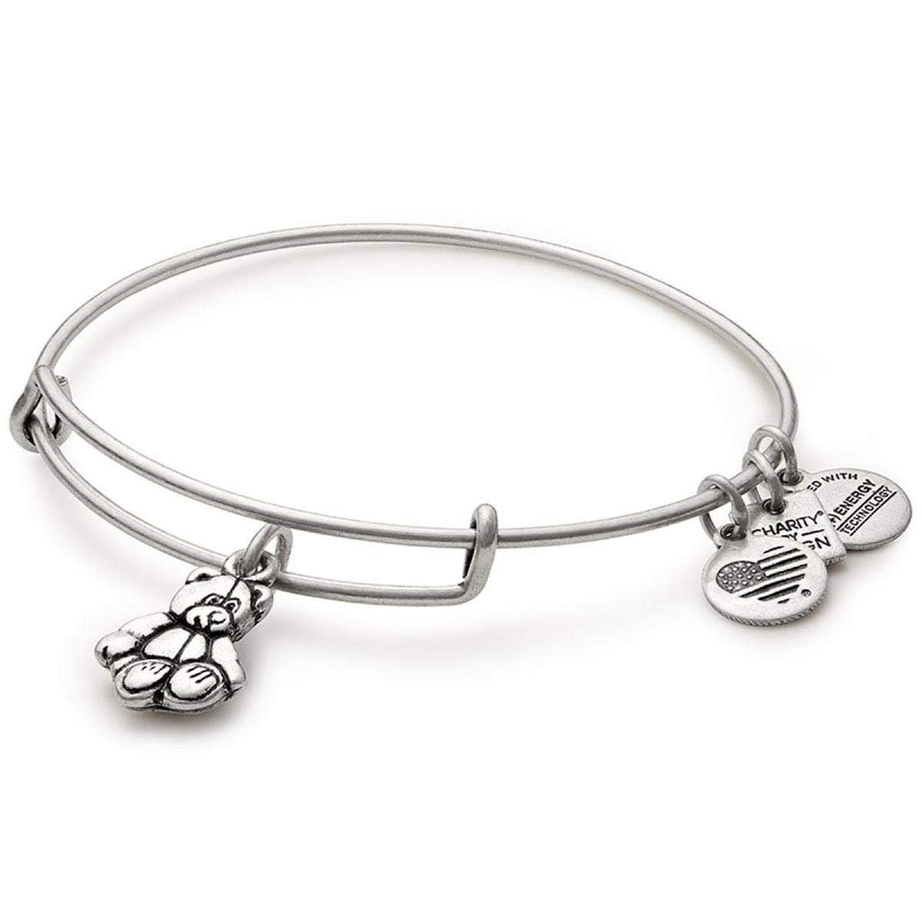 Alex and Ani Women's Charity by Design Little Brown Bear Expandable Wire Bracelet