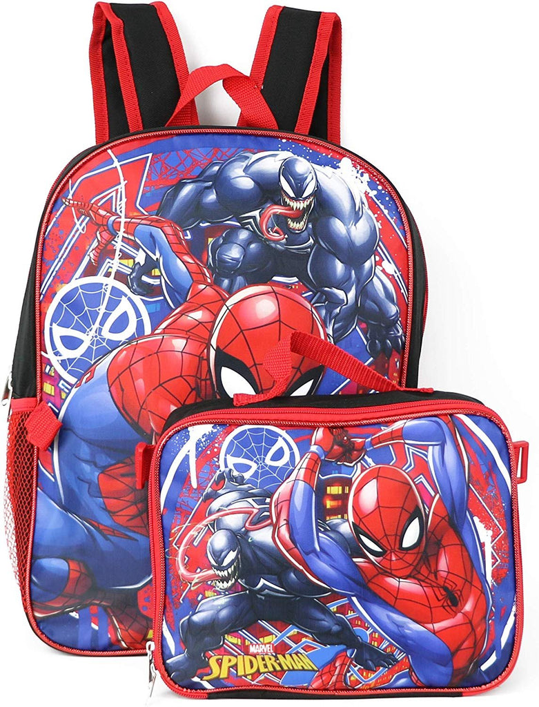 Spiderman Marvel 16" Backpack with Detachable Lunch Box