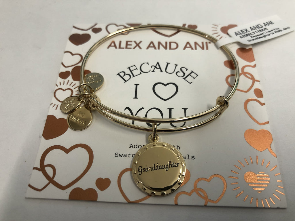 Alex and Ani Because I Love You Granddaughter IV EWB, SAG