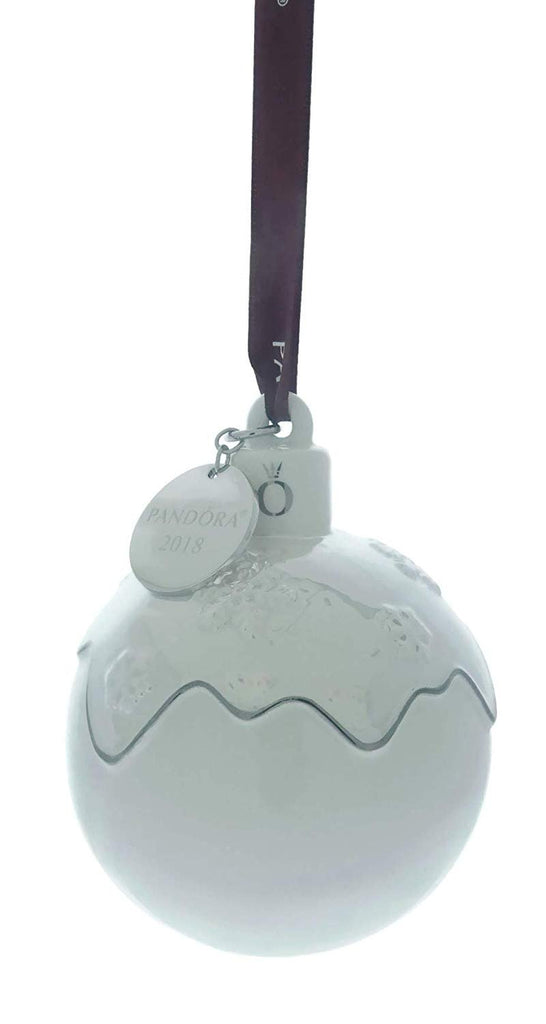 PANDORA Authentic 2018 Christmas Tree Porcelain Ornamet, Limited Edition Rare Ornament