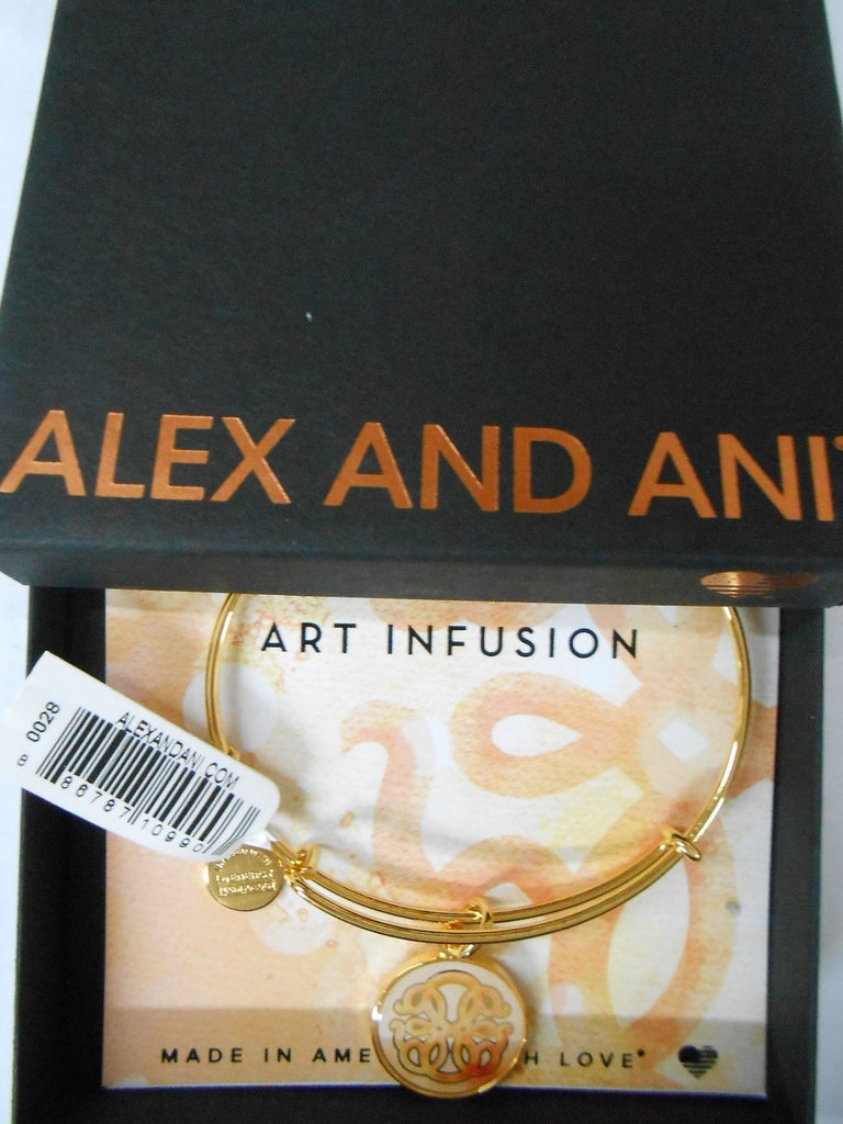 Alex and Ani Art Infusion Path of Life Expandable Rafaelian Gold-Tone Bangle Bracelet