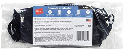 Hanes Seamless Face Mask Pack of 6