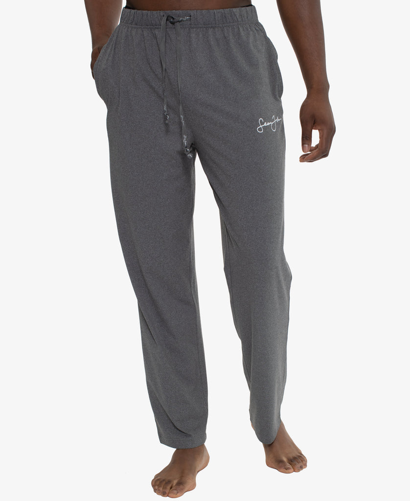 Sean John Mens Lounge Pants - Pockets Jersey Spandex/Polyester Blend Pajamas