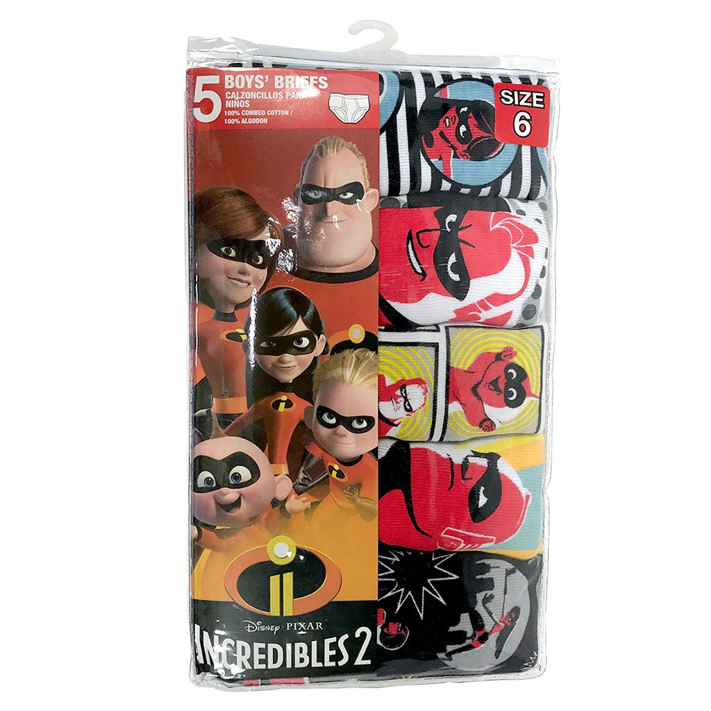 Disney Boys' Incredibles 5-Pack Underwear Briefs