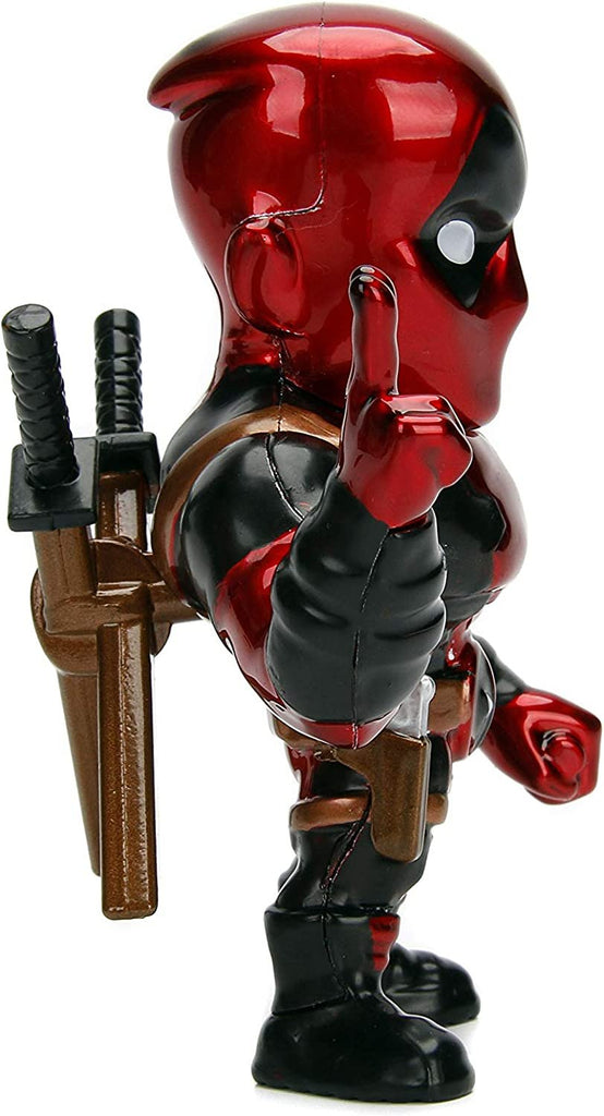 Jada Toys Metalfigs 4" Marvel - Deadpool Collectible Figure, Red