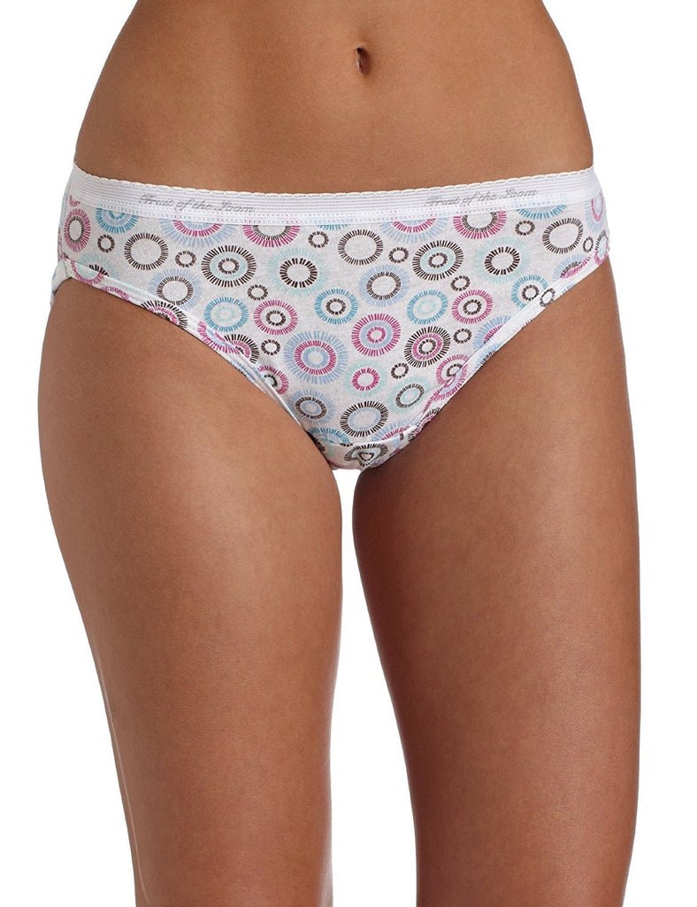 Fruit of the Loom Women's 6-Pack Cotton Bikini Panties