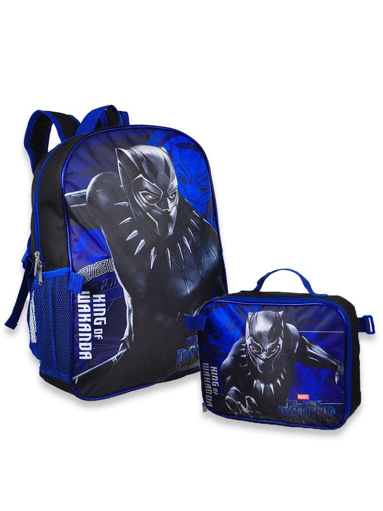 Marvel Kids' 16-inch Black Panther Backpack with Matching Lunch Bag