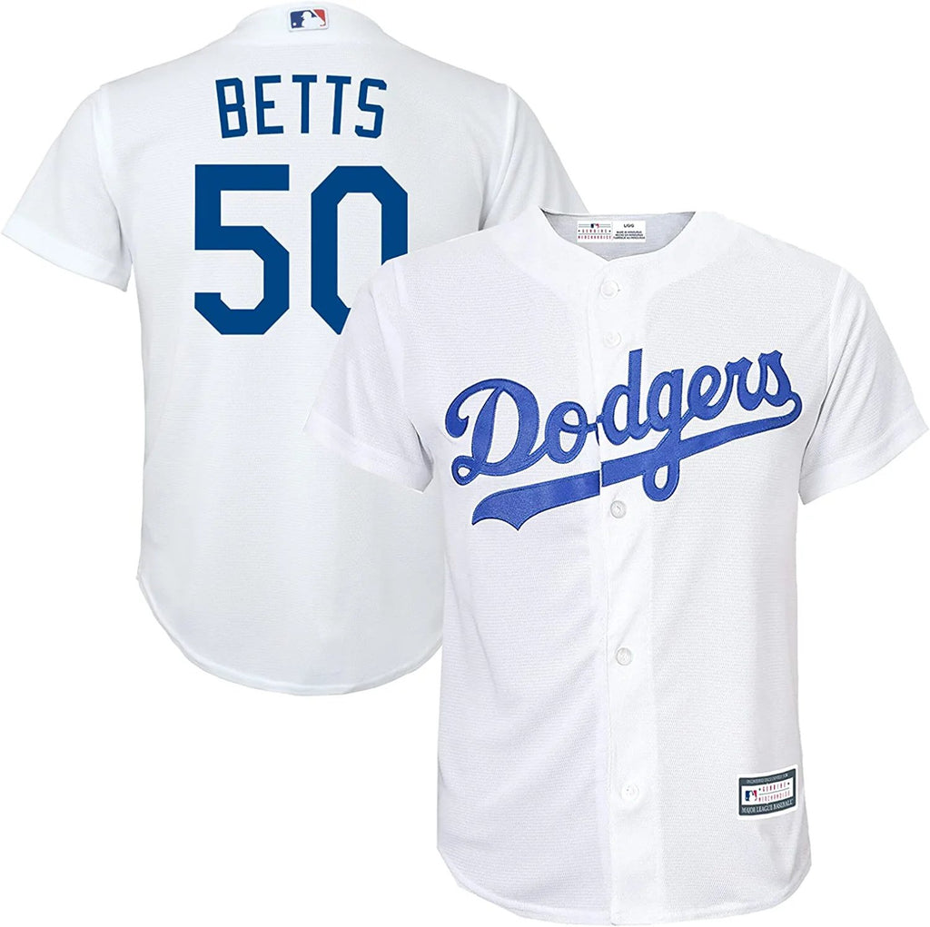 Outerstuff Mookie Betts Los Angeles Dodgers MLB Boys Youth 8-20 Player Jersey