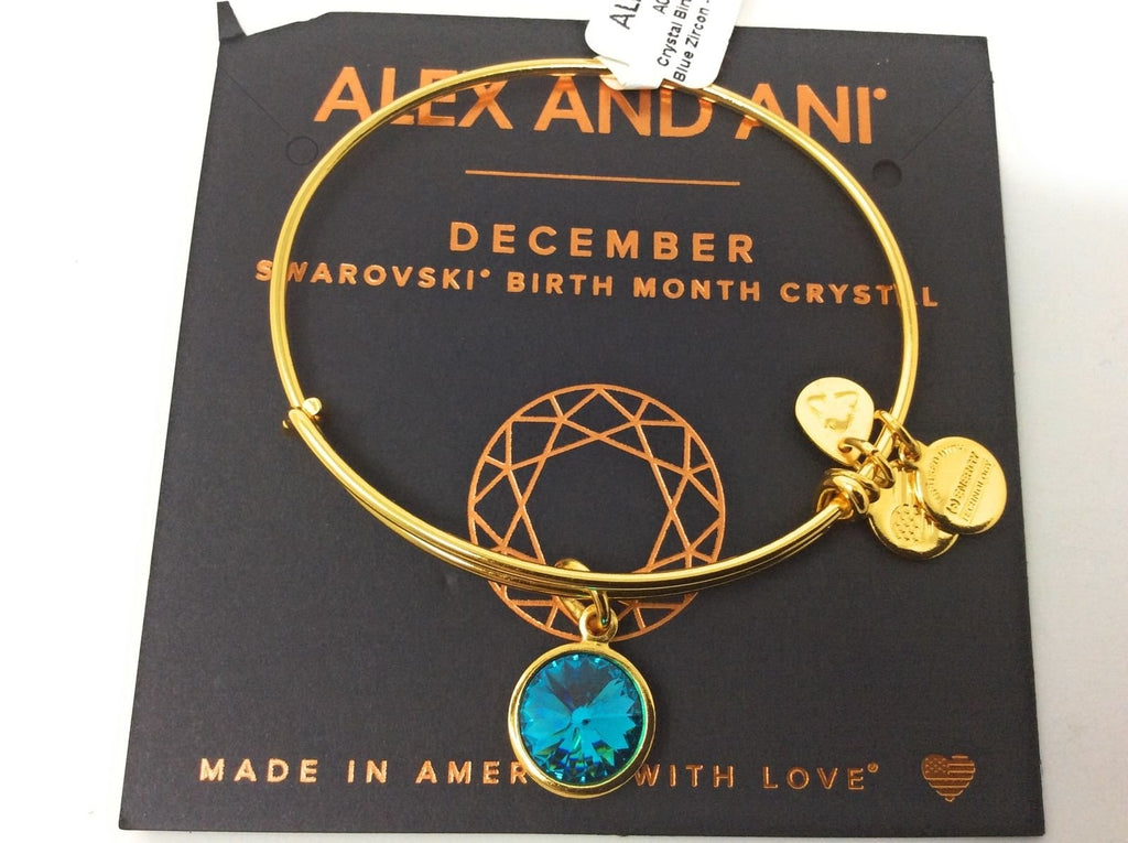 Alex and Ani Bangle Bar Imitation Birthstone Bangle Bracelet, 2.75"