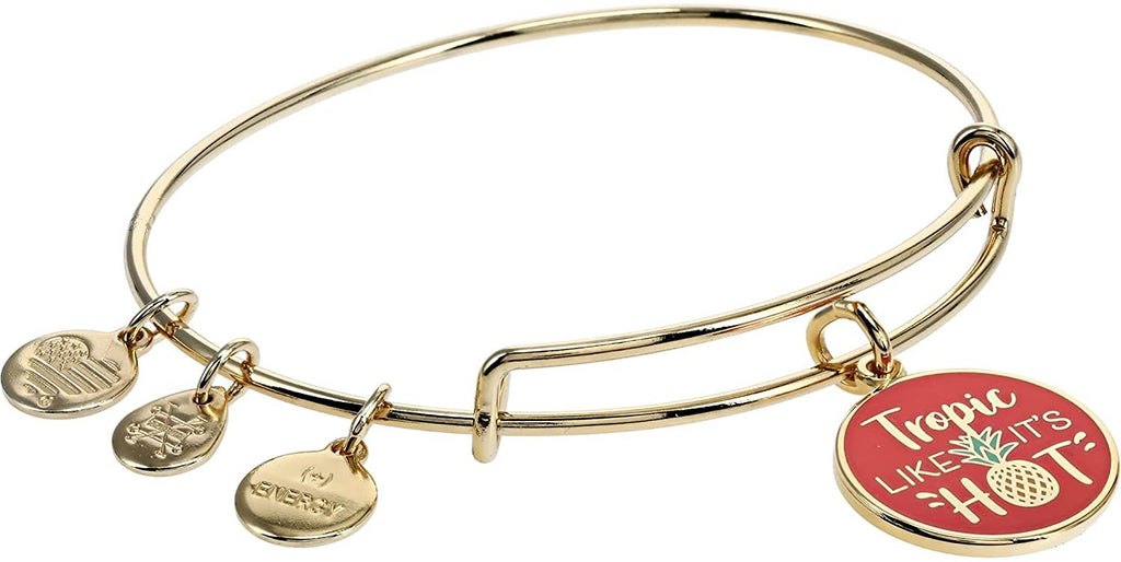 Alex and Ani Tropic Like It’s Hot Bracelet Shiny Gold One Size