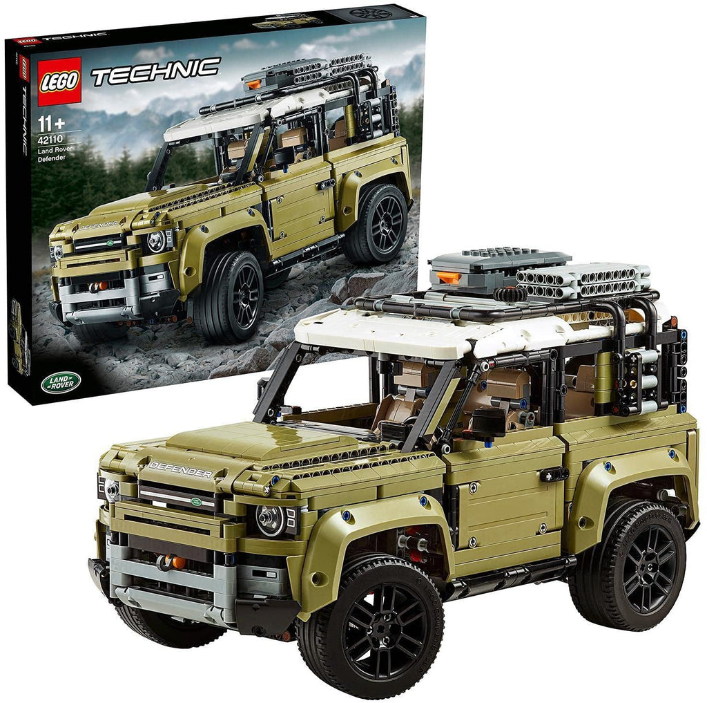 LEGO 42110 Technic Land Rover Defender Off Road 4x4 Car, Exclusive Collectible Model, Enhanced Building Set