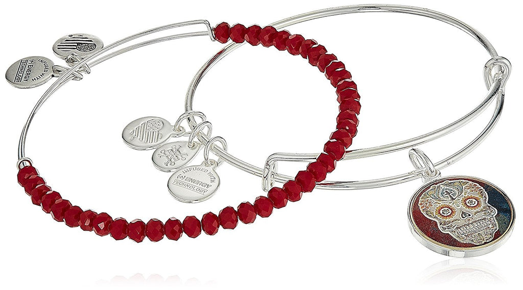 Alex and Ani Womens Art Infusion Calavera II Bracelet Set