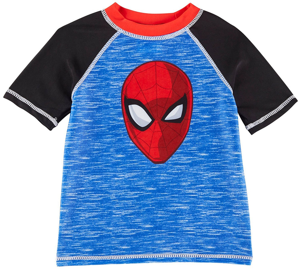 Marvel Spider Man Toddler Boys Raglan Rashguard