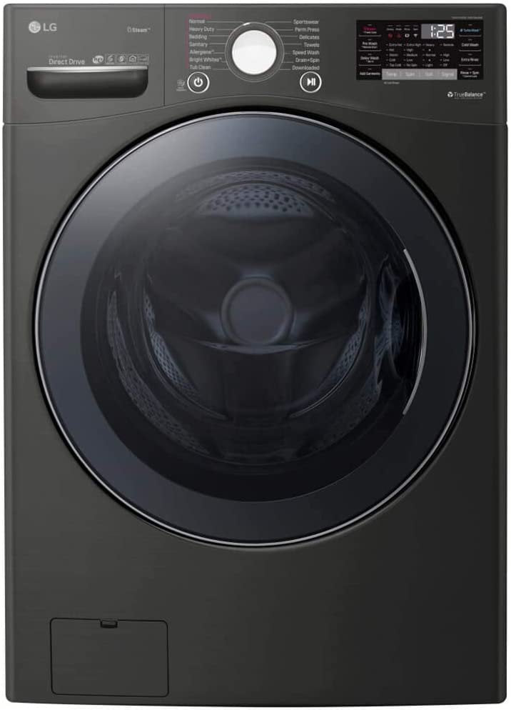 LG WM3900HBA Black-Steel 4.5 Cu. Ft. Smart wi-fi Enabled Front Load Washer