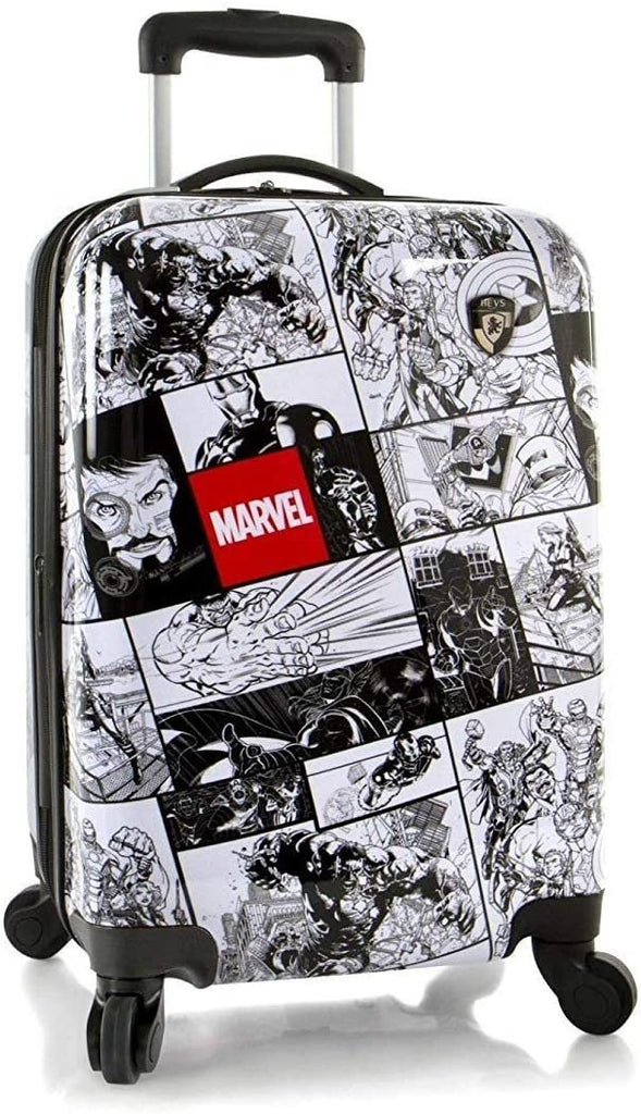 Heys America Marvel Adult Marvel Comics Print 21" Carry-On Spinner Luggage (Marvel Avengers, 21")