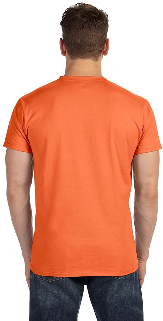 Hanes Mens Ringspun Cotton Nano-T V-Neck T-Shirt (498V)