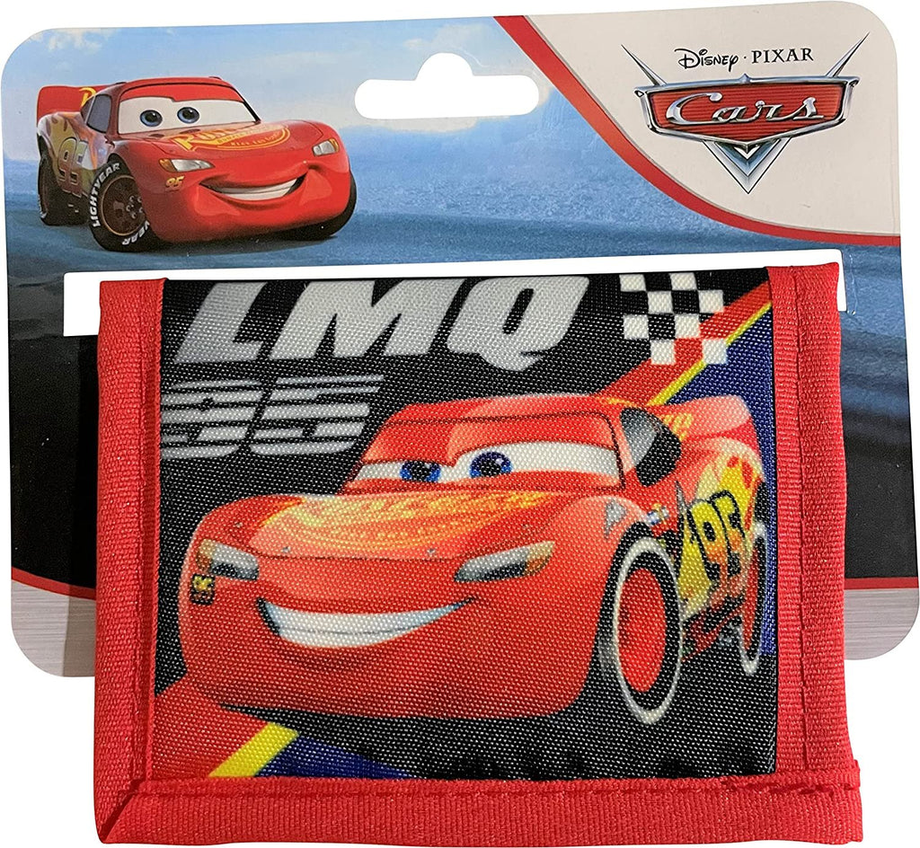 Cars Lightning McQueen Little Boy Bifold Wallet With Zippered Pocket