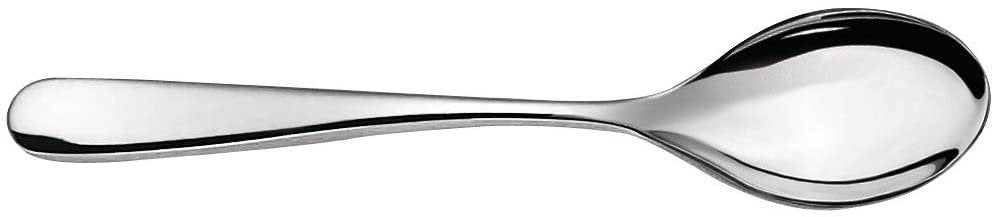 Alessi"Nuovo Milano", Flatware Set Composed of Six Table Spoons, Table Forks, Table Knives, Coffee Spoons, Pastry Forks in 18/10 Stainless Steel Mirror Polished, Silver