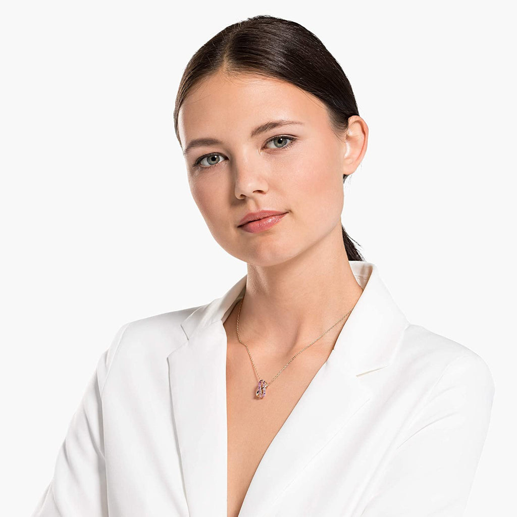 SWAROVSKI Women's Twist Rows Necklace and Earrings Crystal Jewelry Collection