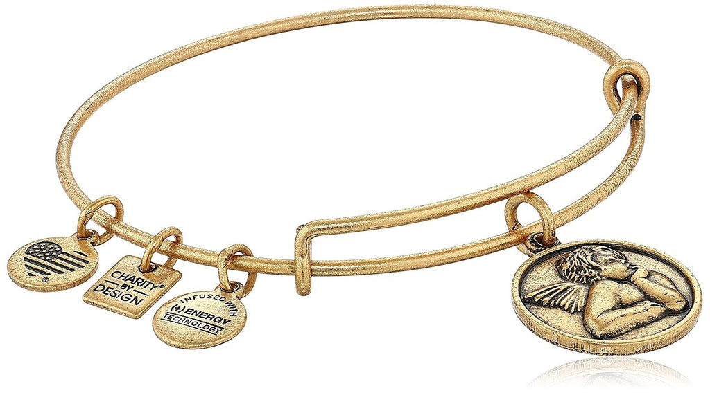 Alex and Ani Women's Charity by Design - Cherub Expandable Charm Bangle Bracelet