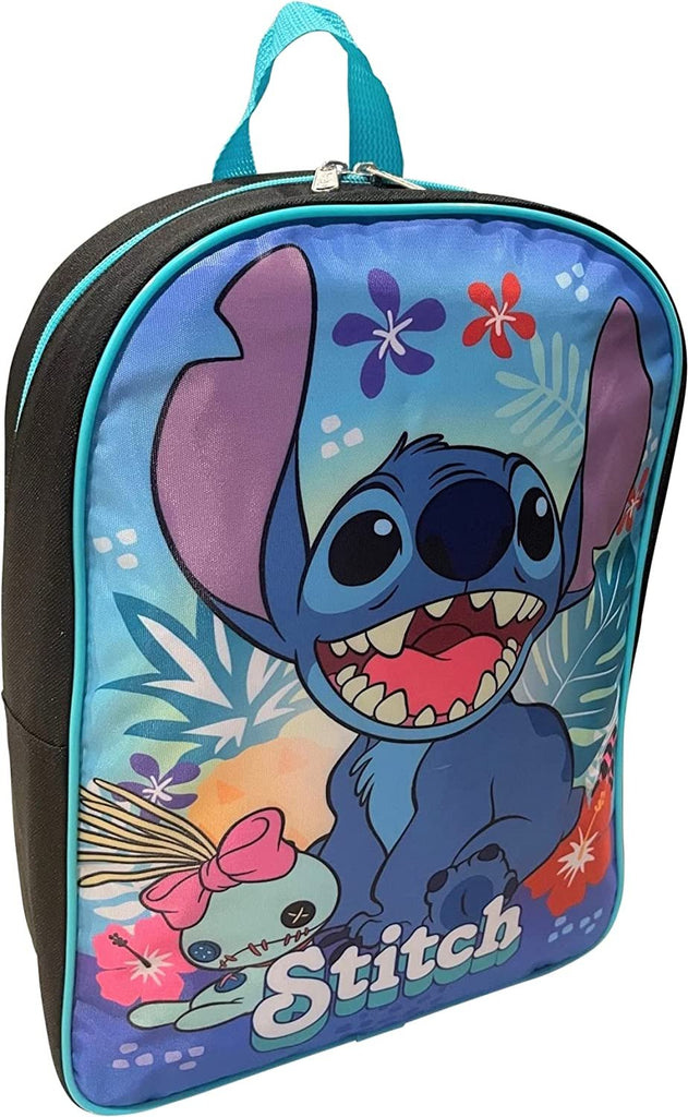 Stitch Unisex 15" Backpack (Black-Blue)