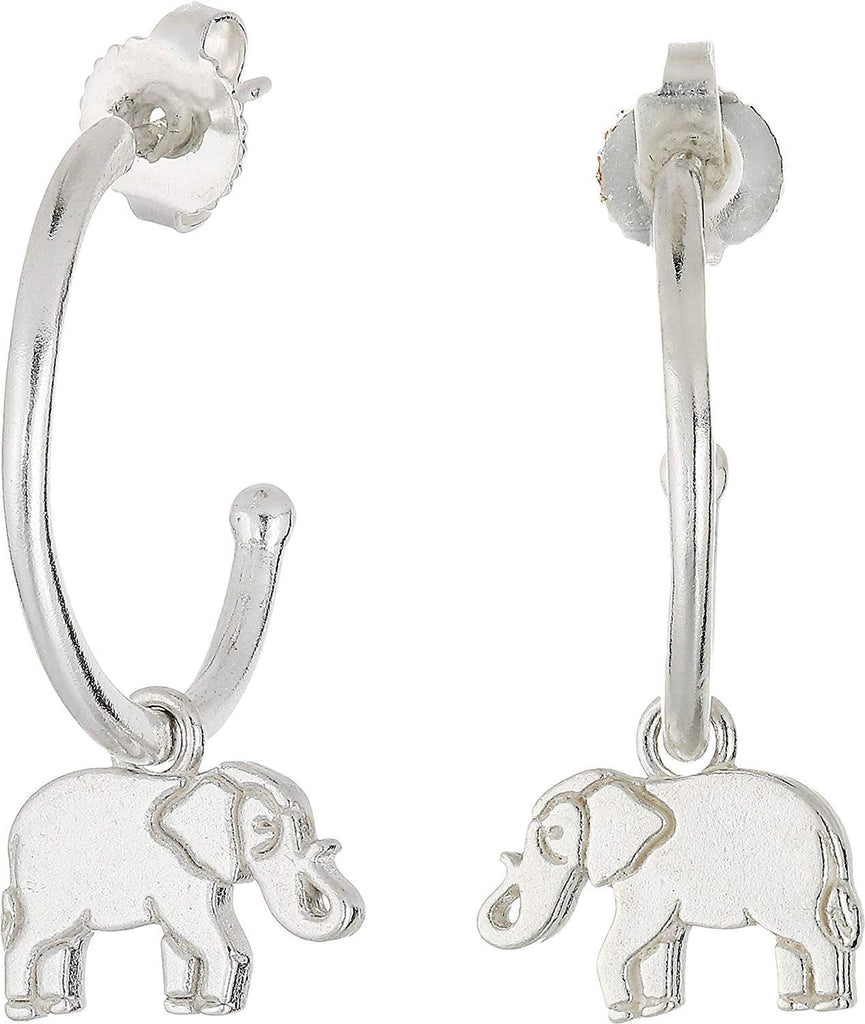 Alex and Ani Women's Elephant Hoop Earrings - Precious Metal