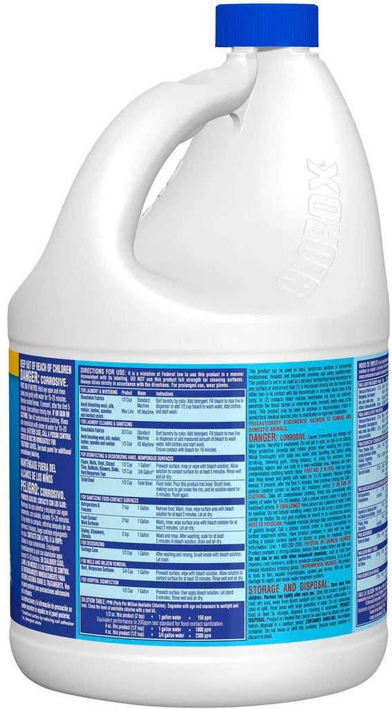 Clorox Concentrated Liquid Bleach Regular 121 fl Oz 3 Ct - Brand New Item