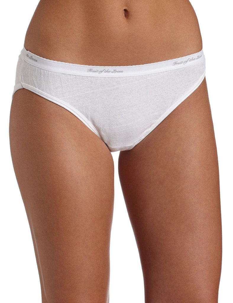 Fruit of the Loom Women's 6-Pack Cotton Bikini Panties