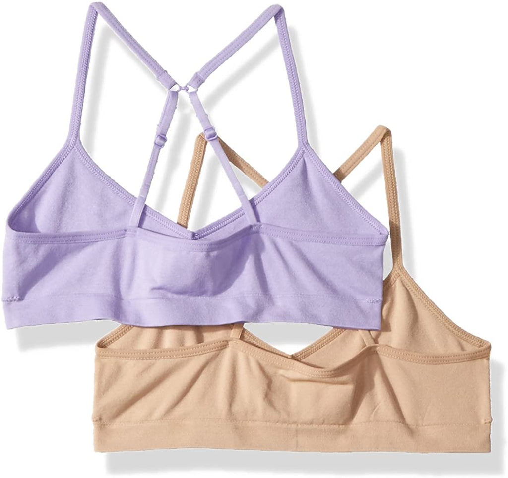 Hanes Big Girl's ComfortFlex Seamless Bralette 2-Pack Bra