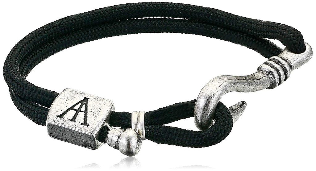 Alex and Ani Men's Charity by Design Fish Hook Rope Bracelet, Rafaelian Silver