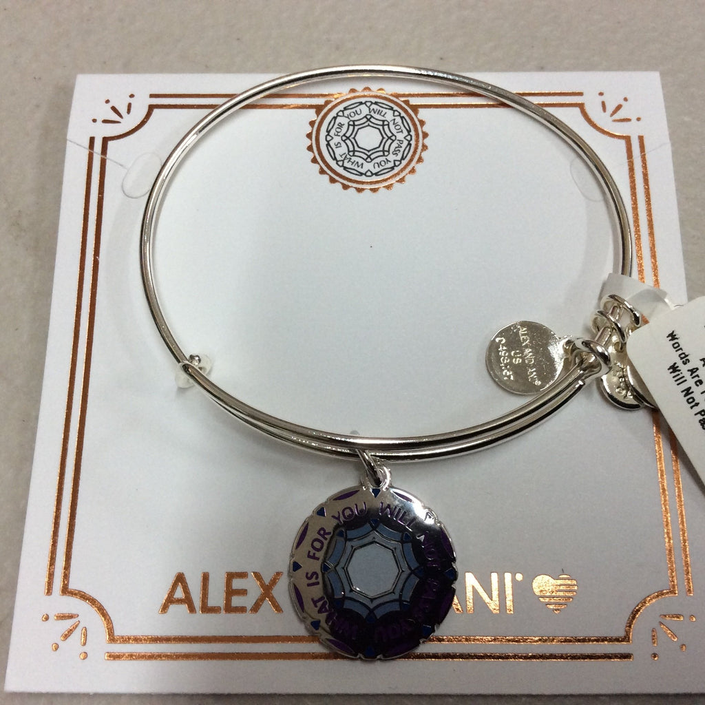 Alex and Ani Women's Words are Powerful What is for You Will Not Pass You Bangle Bracelet