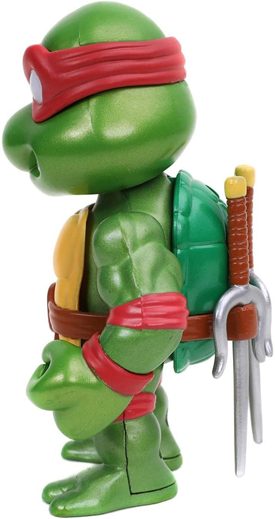 Jada Toys Teenage Mutant Ninja Turtles 4"" Raphael Die-cast Figure, Toys for Kids and Adults, red