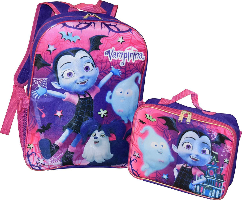 Disney Junior Vampirina 16" Backpack W/Detachable Lunch Box