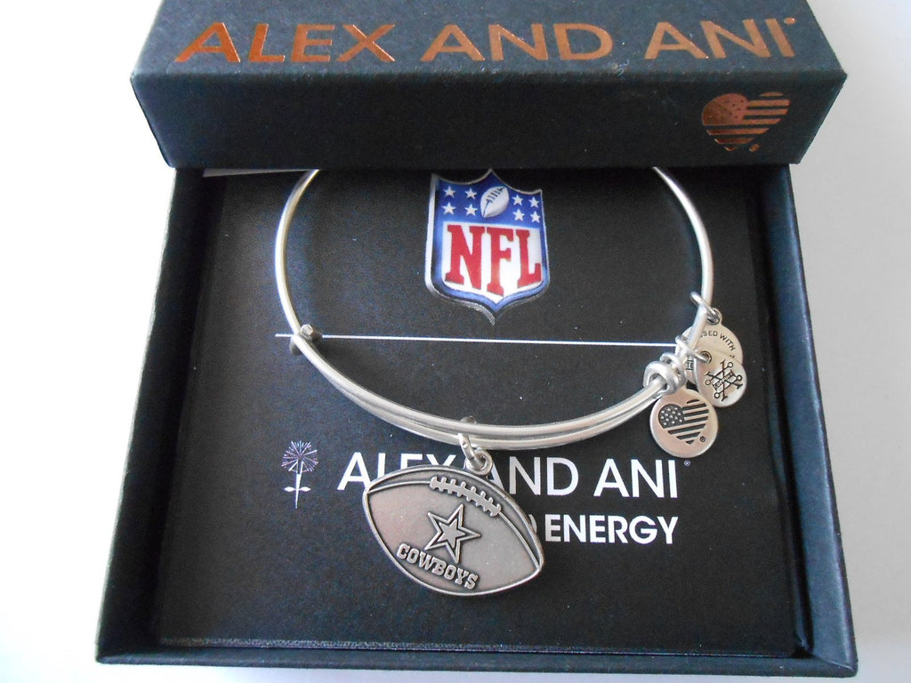 Alex and Ani Dallas Cowboys Football Expandable Bangle Bracelet