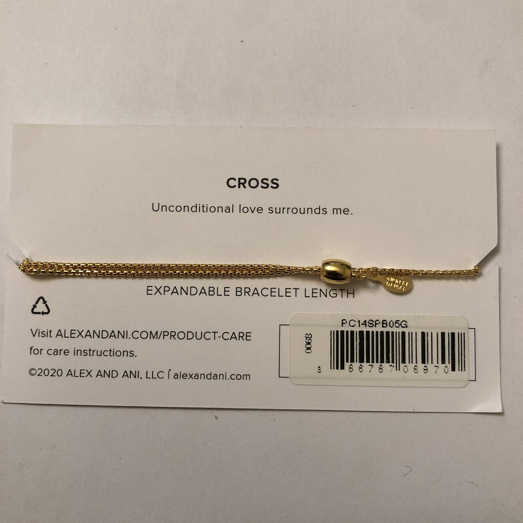 Alex and Ani Womens Precious II Collection Cross Adjustable Bracelet