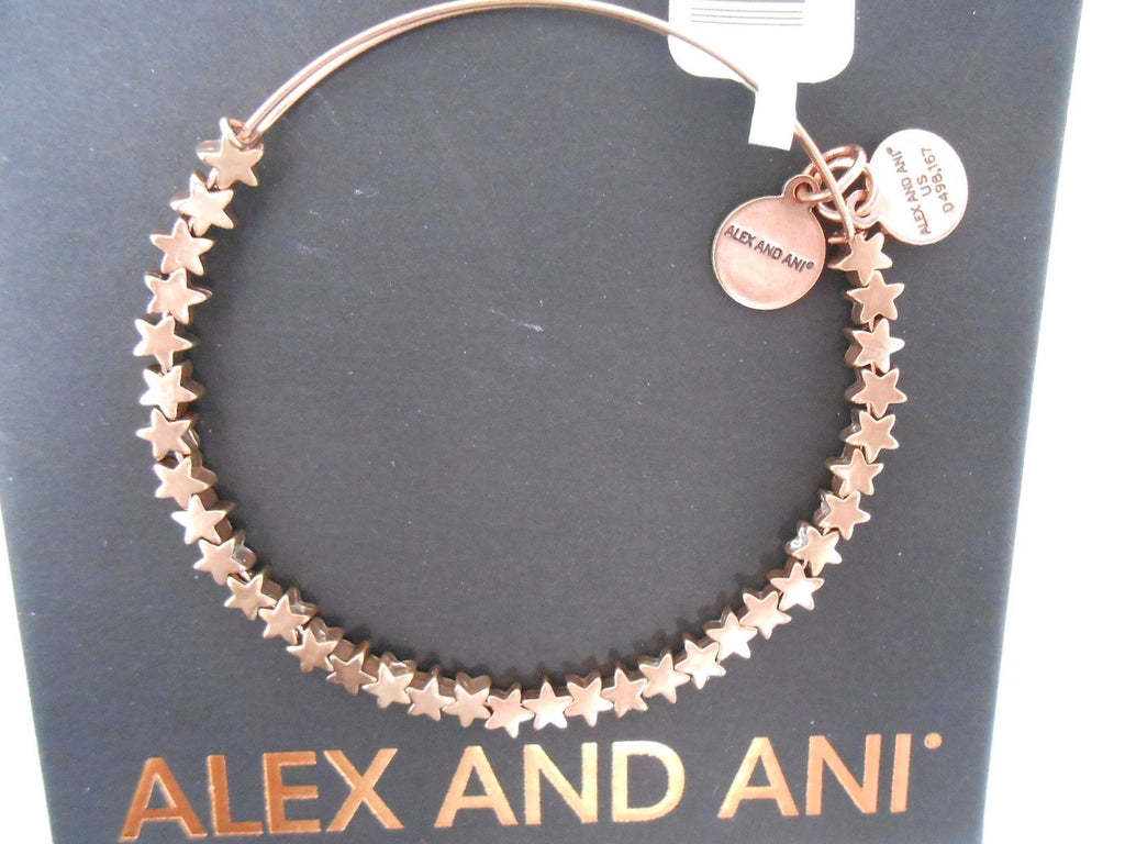 Alex and Ani Womens Star Beaded Bangle Bracelet