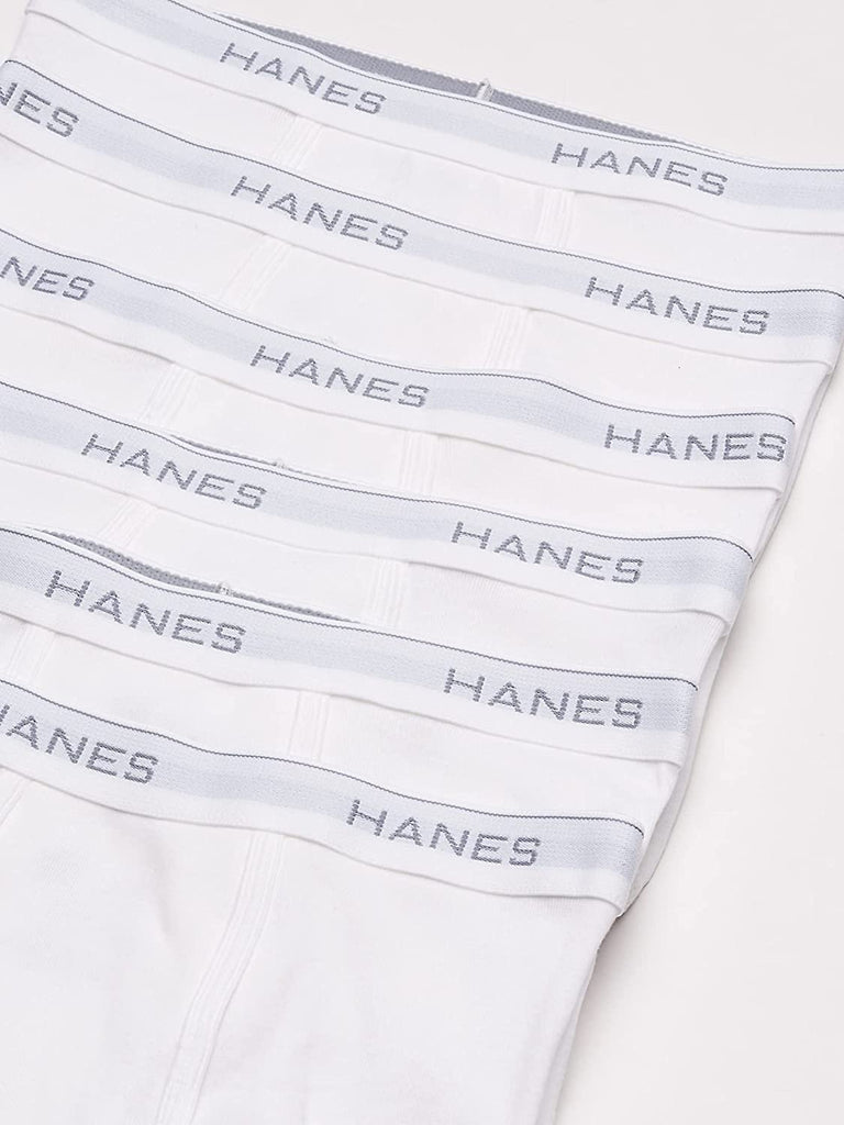 Hanes Men's Tagless Cotton Brief (Pack of 6) (XX-Large, White)