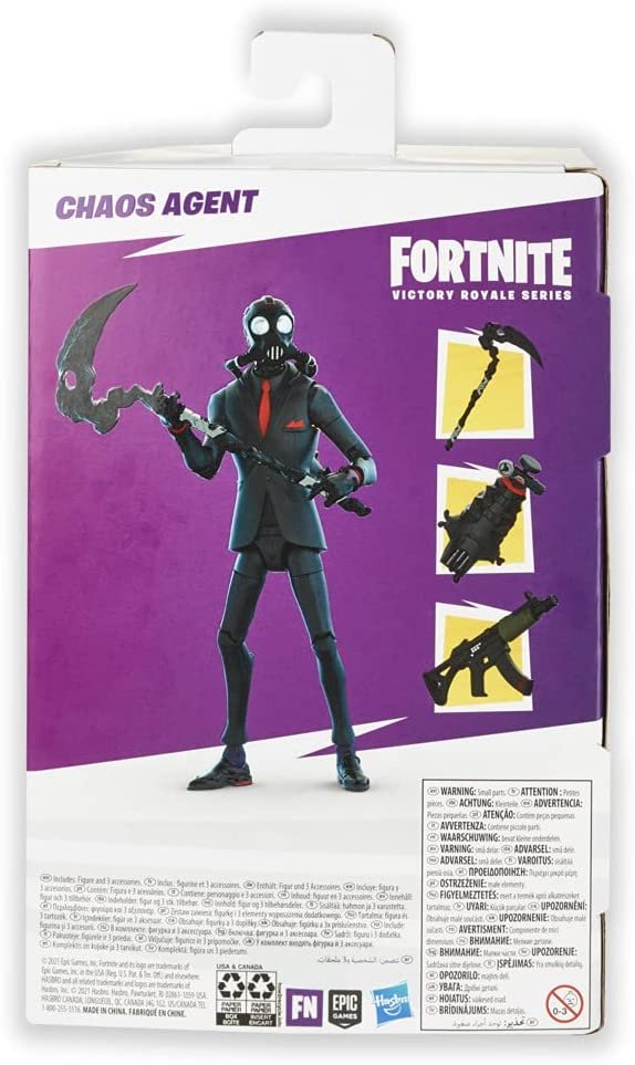 FORTNITE Hasbro Victory Royale Series Chaos Agent Collectible Action Figure with Accessories - Ages 8 and Up, 6-inch