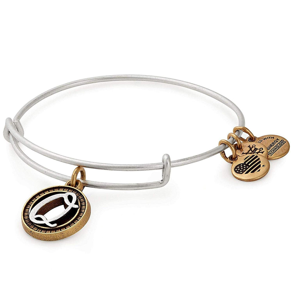 Alex and Ani Womens Initial Q Charm Bangle