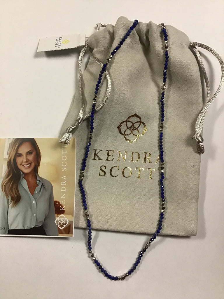 Kendra Scott Scarlet Choker Necklace, Rhod Blue Lapis