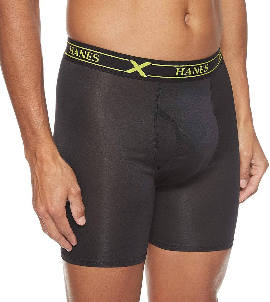 Hanes Men's X-Temp 4-Way Stretch Mesh Boxer Brief 4-Pack