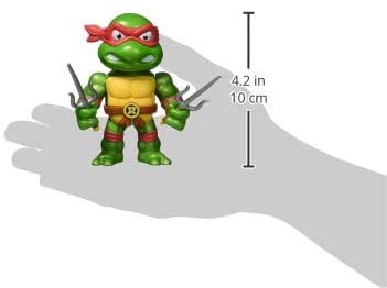 Jada Toys Teenage Mutant Ninja Turtles 4"" Raphael Die-cast Figure, Toys for Kids and Adults, red