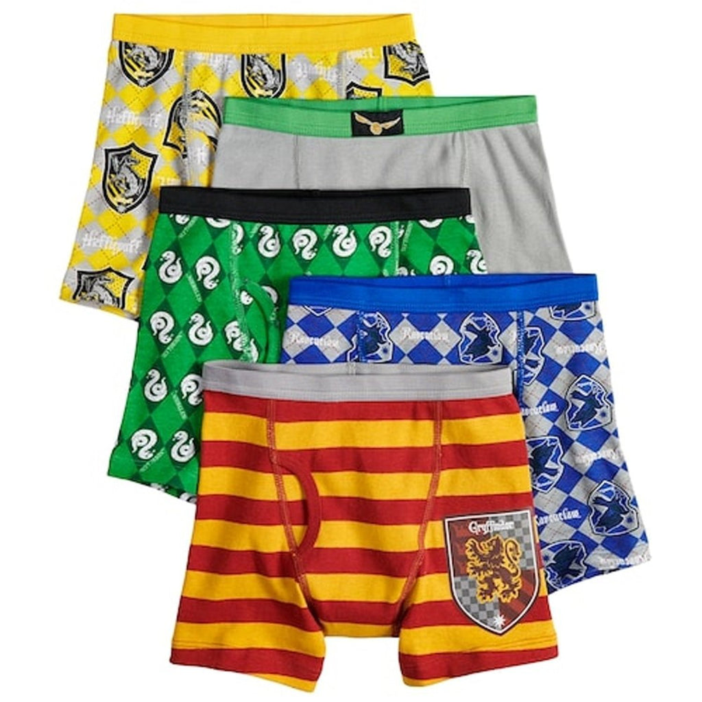 Handcraft Harry Potter Boys Boxer Briefs - 5-Pack Underwear Sizes 4,6,8