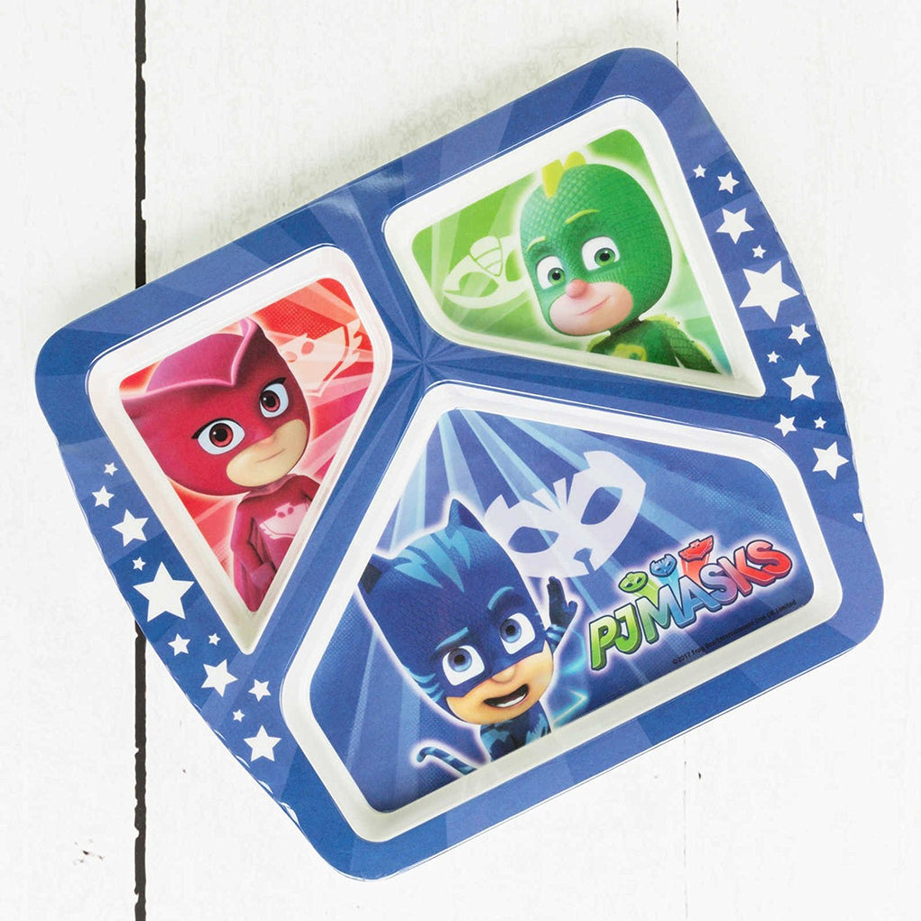 Zak PJ Masks 8.88 inches Length x 0.75 inches Width x 8.06 inches Height Divided Plate Dinnerware
