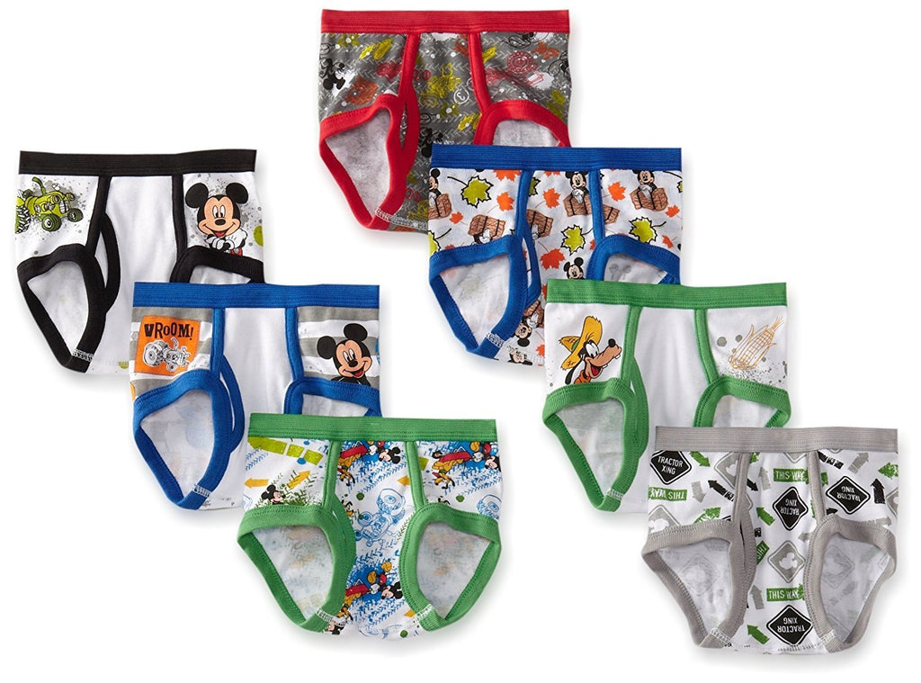 Disney Little Boys' Seven Pack Mickey Mouse Briefs