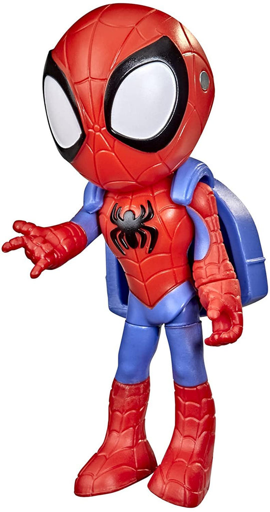 Marvel Spidey and His Amazing Friends Hero Reveal 2-Pack, 4-Inch Scale-Action Figures,-Mask Flip Feature, Spidey and Trace-E, 3 And Up