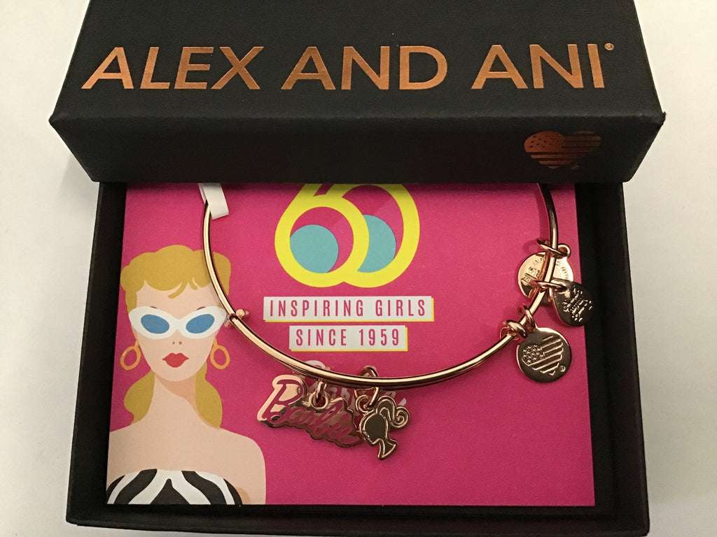 Alex and Ani Barbie Duo Charm Bangle Bracelet